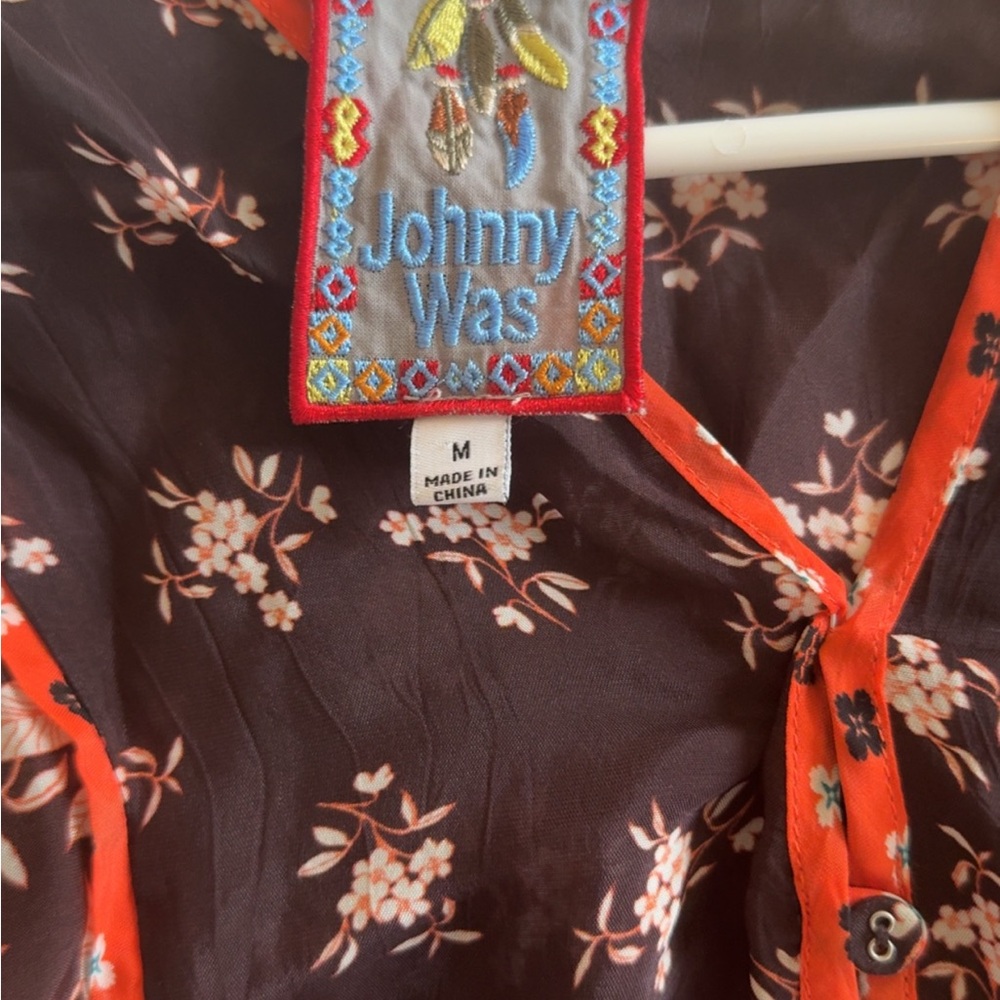Johnny Was Multicolor Patchwork Blouse - image 7